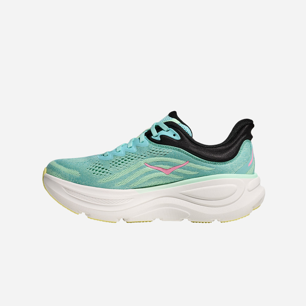 Giày Chạy Bộ Nữ HOKA Bondi 9 Wide - Xanh Mint - Supersports Vietnam