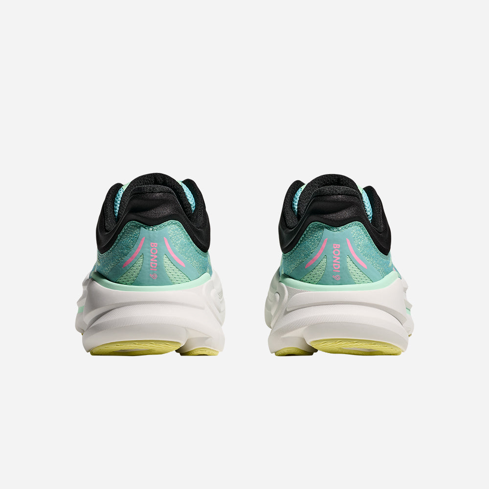 Giày Chạy Bộ Nữ HOKA Bondi 9 Wide - Xanh Mint - Supersports Vietnam