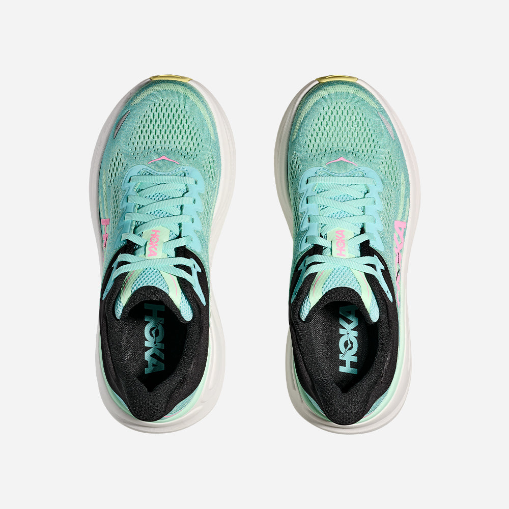 Giày Chạy Bộ Nữ HOKA Bondi 9 Wide - Xanh Mint - Supersports Vietnam