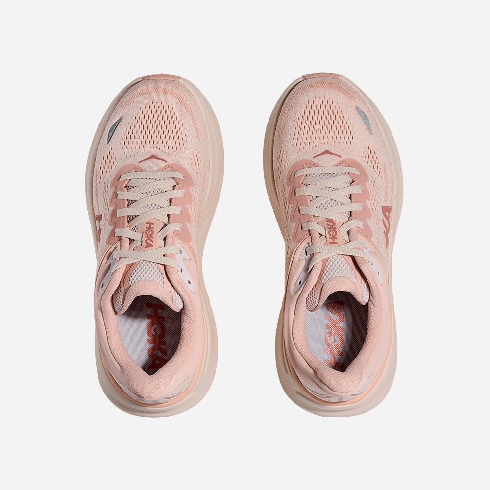 Giày Chạy Bộ Nữ HOKA Bondi 9 Wide - Hồng - Supersports Vietnam