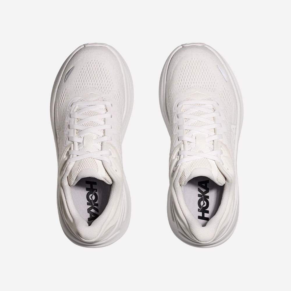 Giày Chạy Bộ Nữ HOKA Bondi 9 Wide - Trắng - Supersports Vietnam