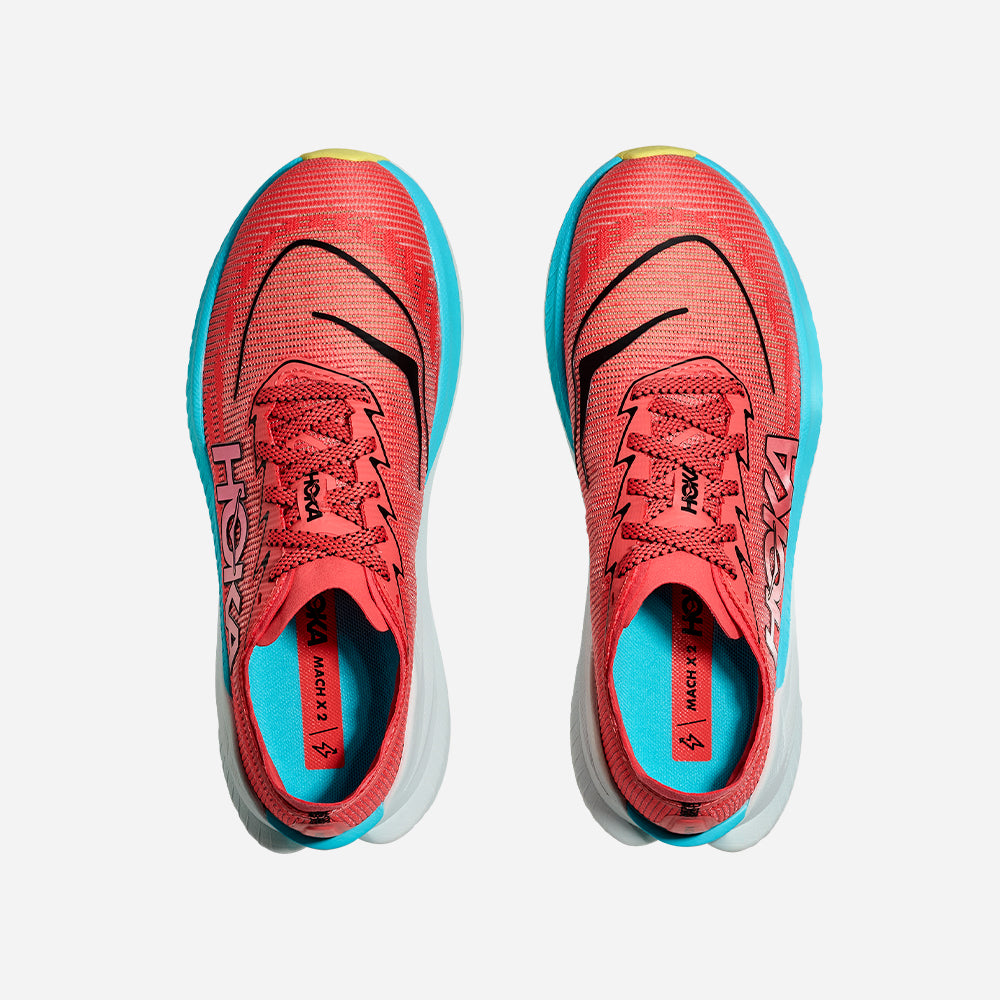 Giày Chạy Bộ Nam HOKA Mach X 2 Wide - Đỏ - Supersports Vietnam