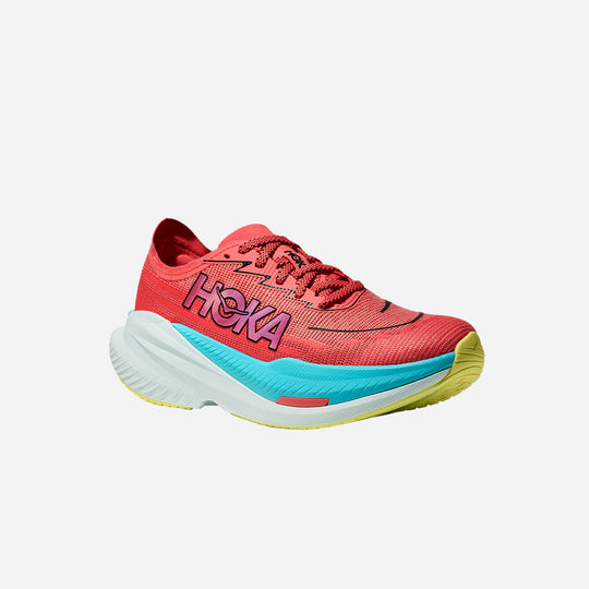 Giày Chạy Bộ Nữ HOKA Mach X 2 Wide - Đỏ