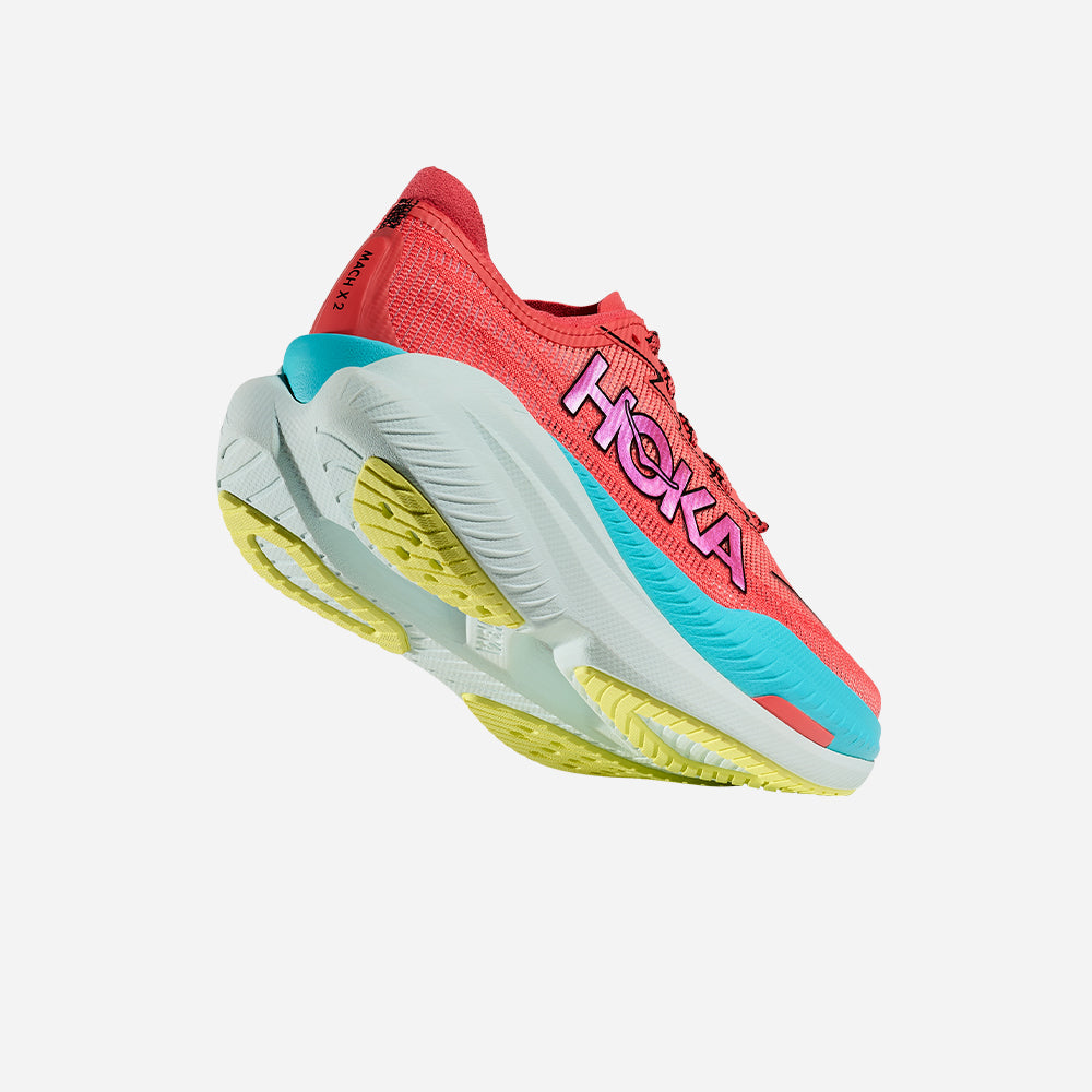 Giày Chạy Bộ Nữ HOKA Mach X 2 Wide - Đỏ - Supersports Vietnam