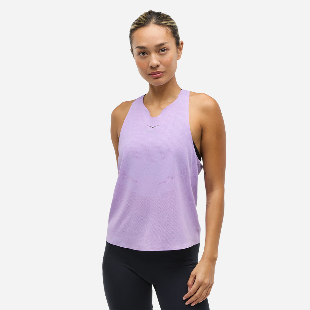 Áo Ba Lỗ Nữ HOKA Race Day Singlet - Tím - Supersports Vietnam