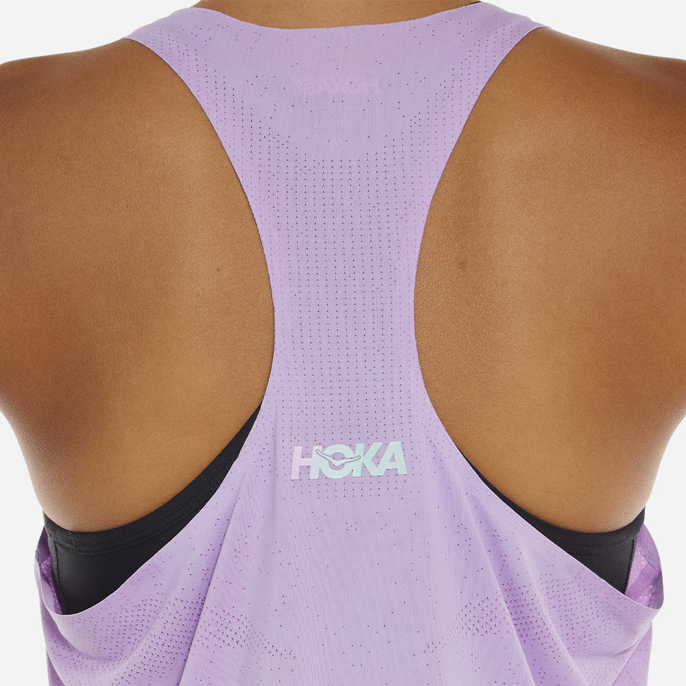 Áo Ba Lỗ Nữ HOKA Race Day Singlet - Tím - Supersports Vietnam