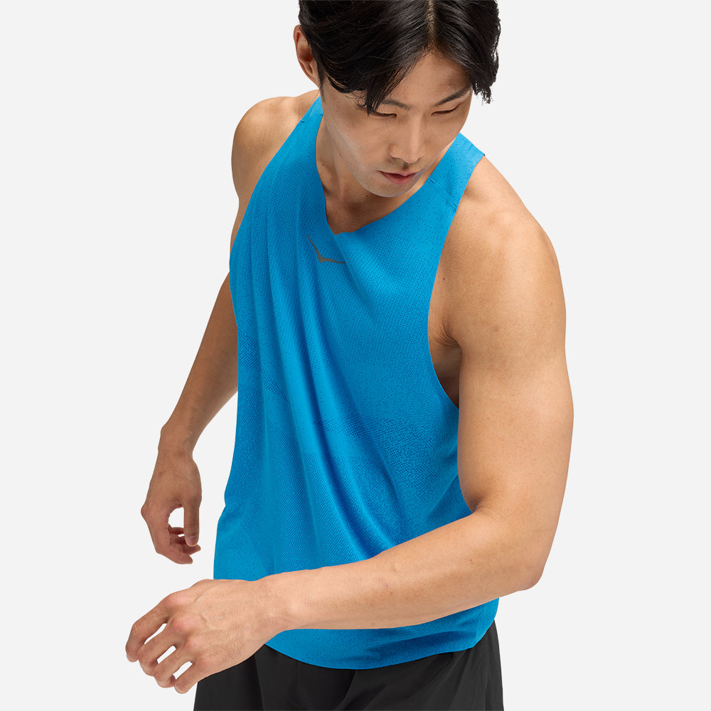 Áo Ba Lỗ Nam HOKA Race Day - Xanh Dương - Supersports Vietnam