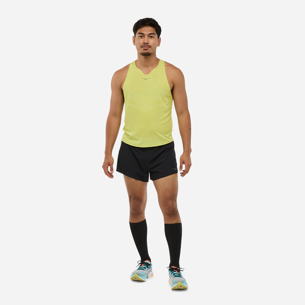 Áo Ba Lỗ Nam HOKA Race Day Singlet - Vàng Chanh - Supersports Vietnam