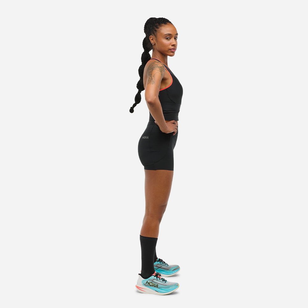Áo Bra Thể Thao Nữ HOKA Race Day - Đen - Supersports Vietnam