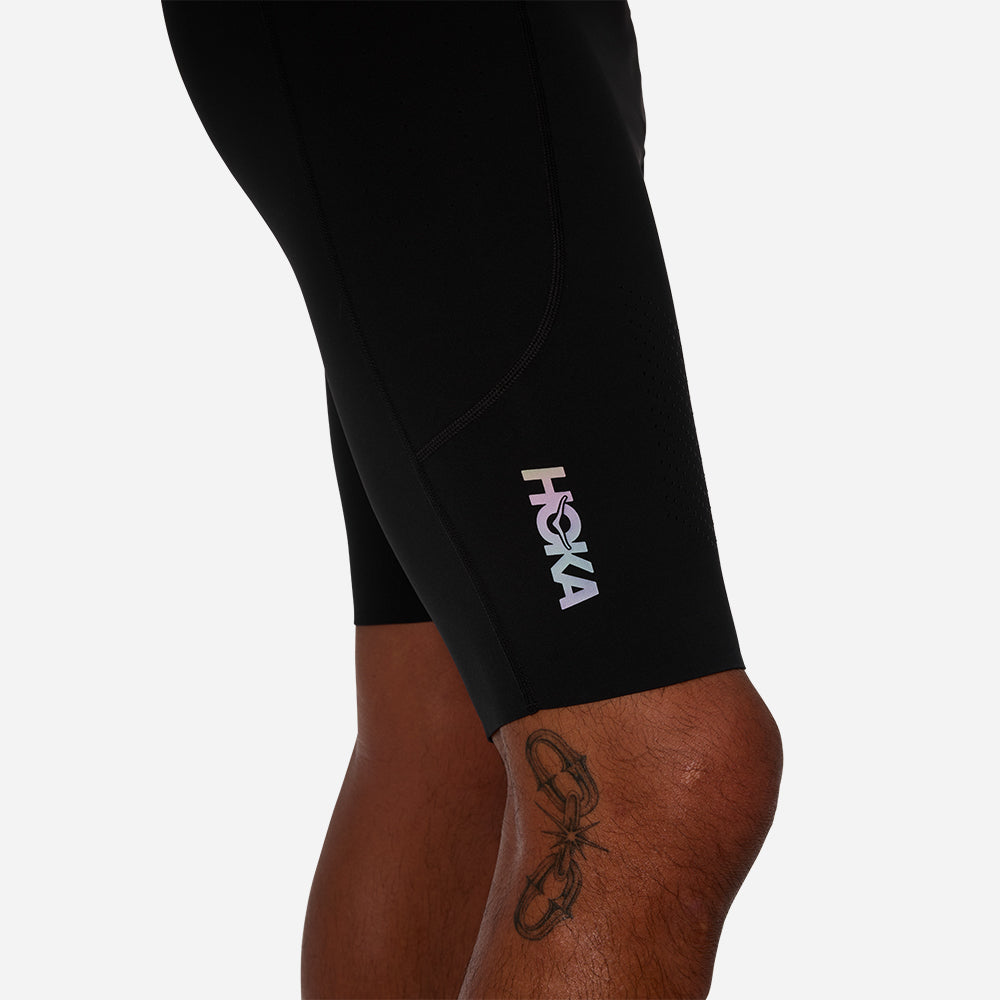 Quần Bó Thể Thao Nam HOKA Skybreeze Half - Đen - Supersports Vietnam