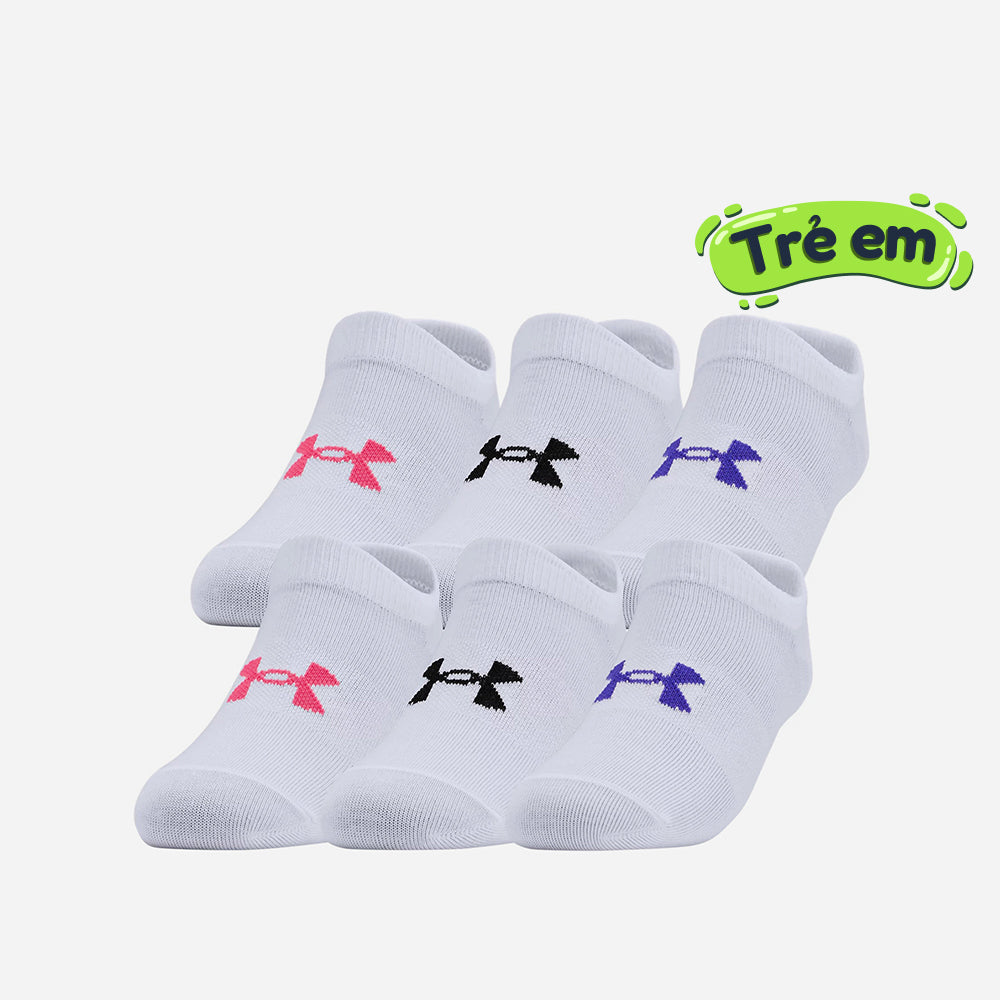 Vớ Thể Thao Bé Gái Under Armour Essential No Show (6 Đôi) - Supersports Vietnam