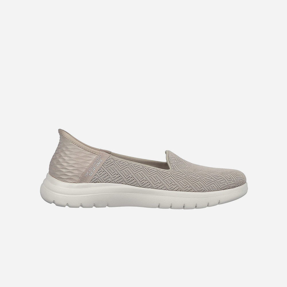 Giày Slip-On Nữ Skechers On-The-Go Flex - Astonish - Xám