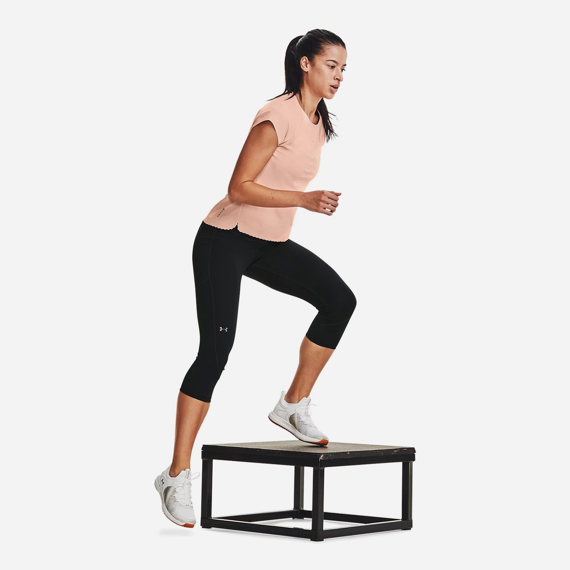 Quần Bó Thể Thao Nữ Under Armour Rush No-Slip Waistband Capris - Supersports Vietnam