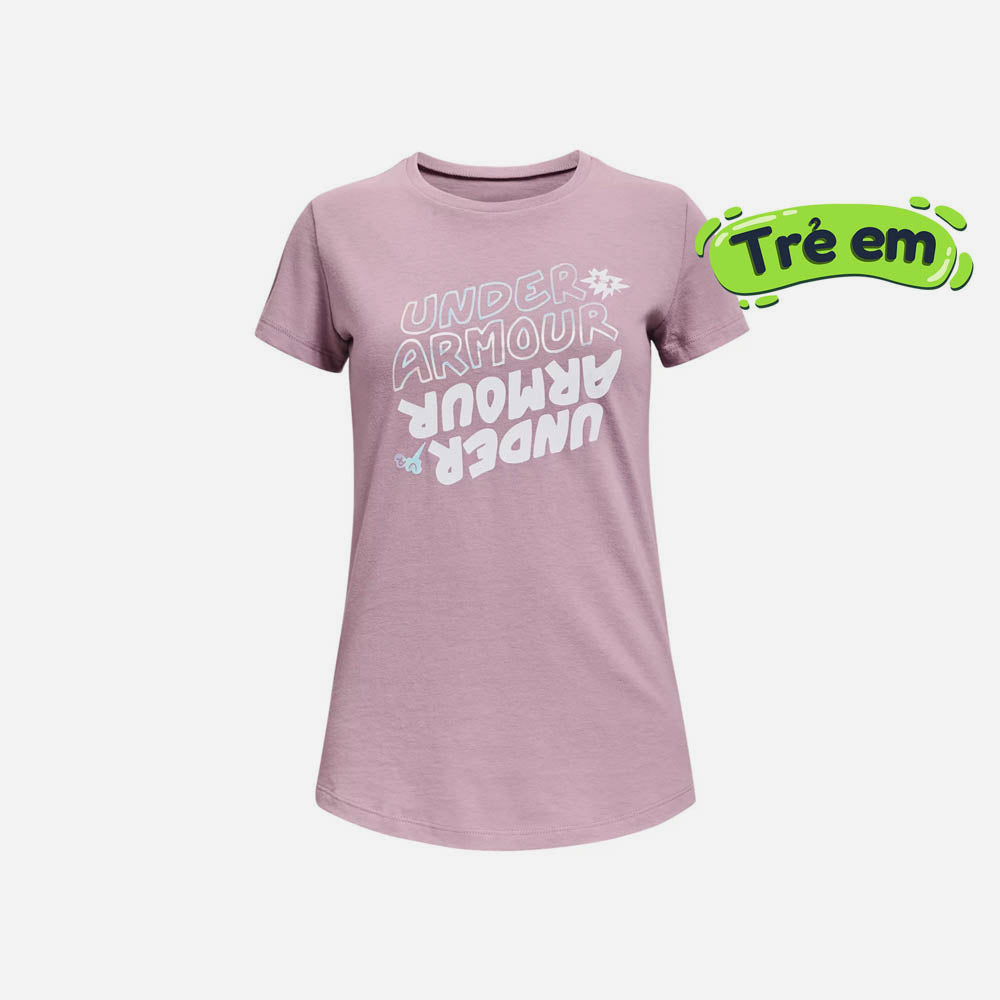 Áo Tay Ngắn Bé Gái Under Armour Wordmark Graphic - Supersports Vietnam