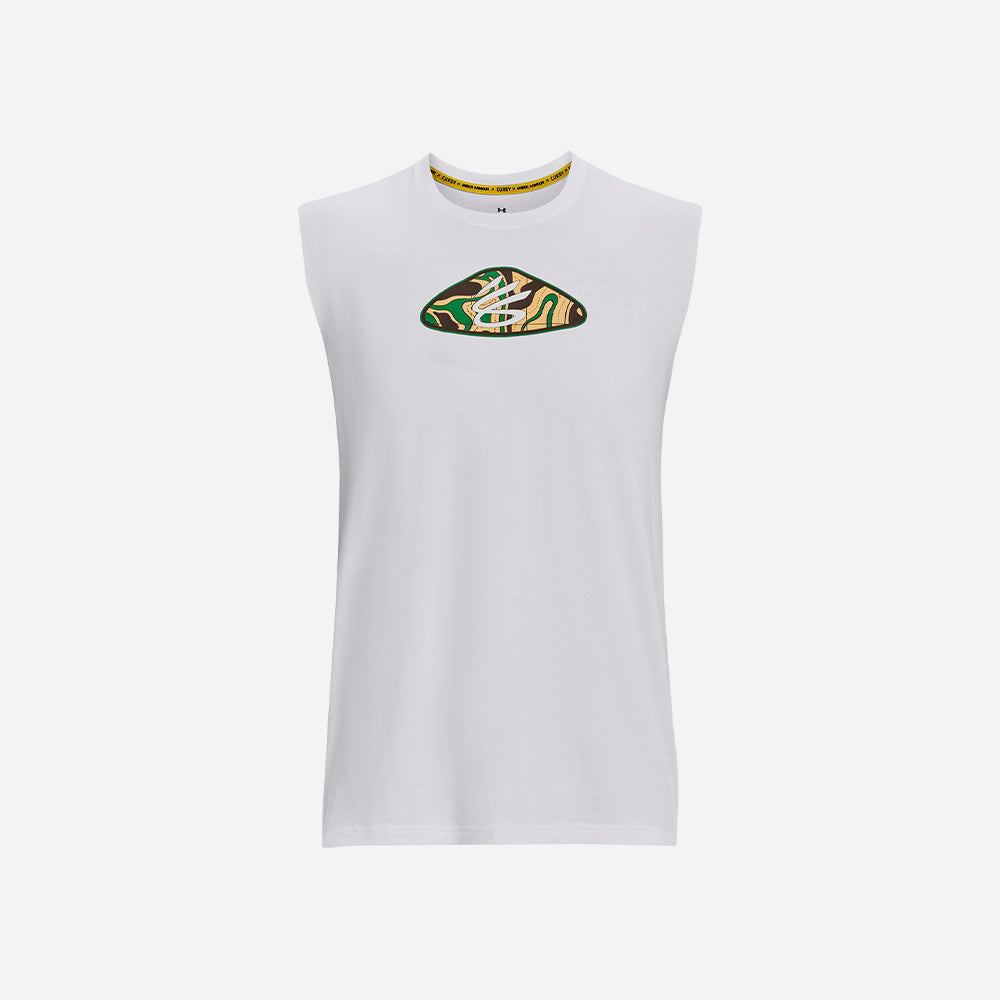 Under Armor Curry Champ Mindset Tee White [1383382-100] 