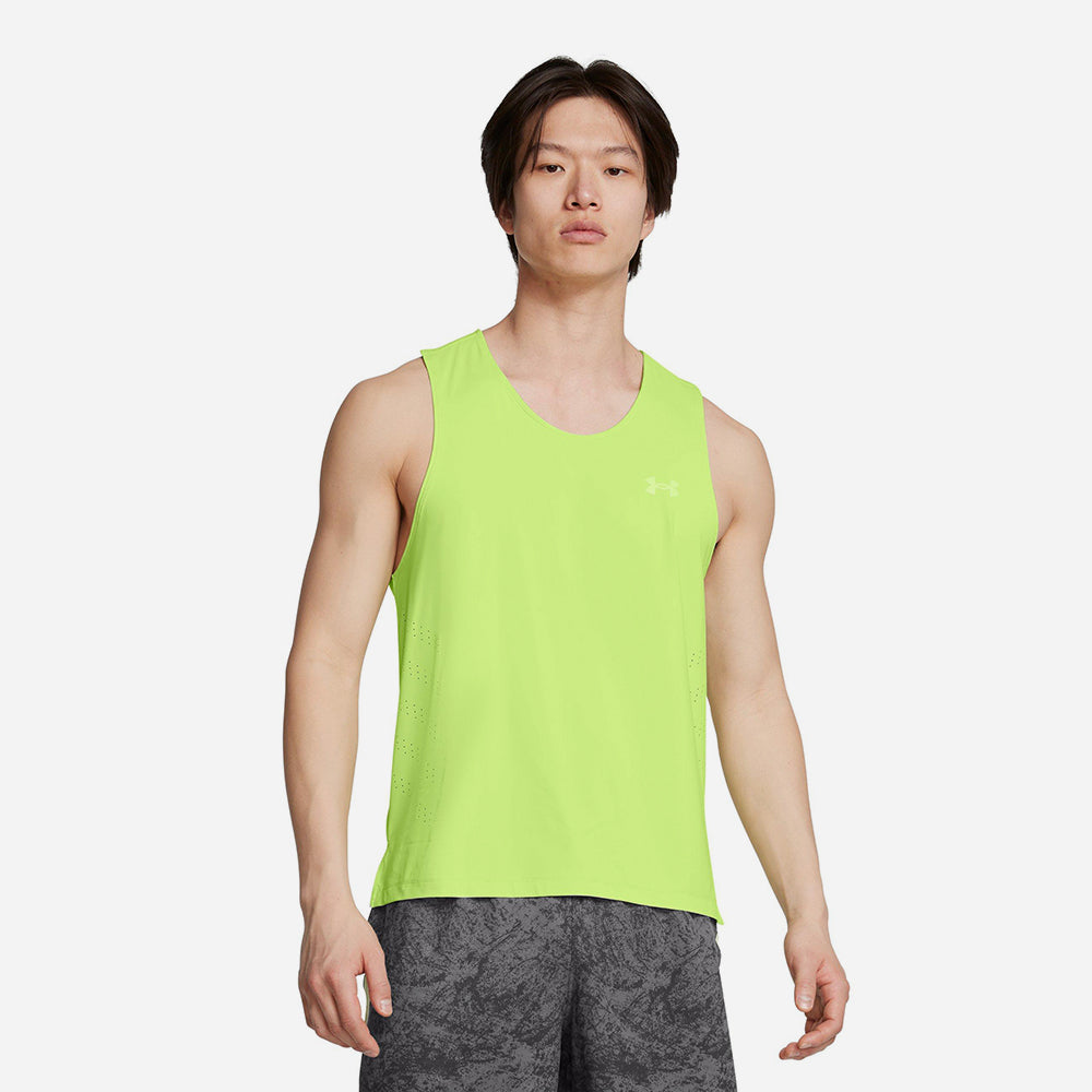 Áo Ba Lỗ Nam Under Armour Launch Elite Singlet - Xanh Lá