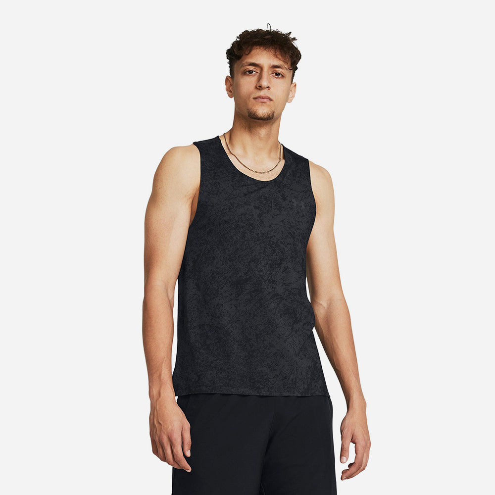 Áo Ba Lỗ Nam Under Armour Launch Elite Printed Singlet - Đen