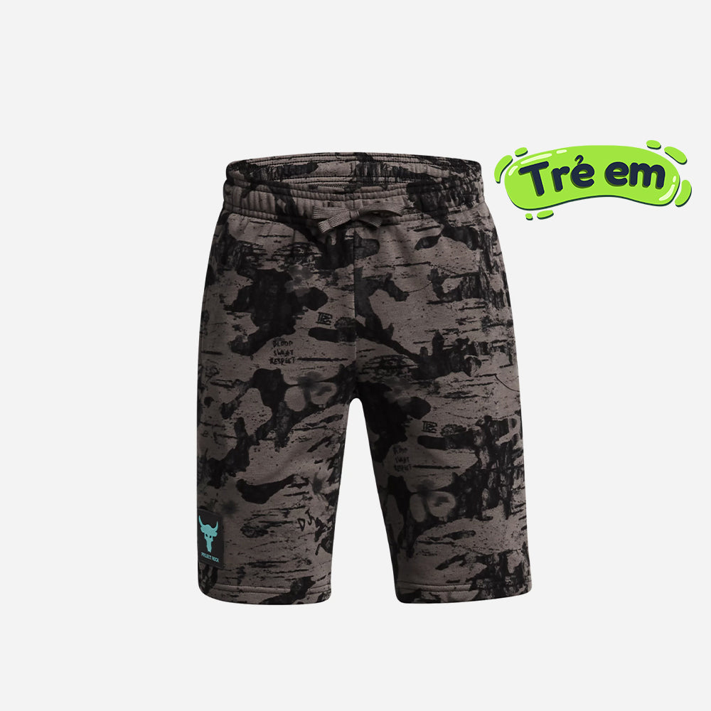 Quần Ngắn Bé Trai Under Armour Project Rock Terry Printed - Supersports Vietnam