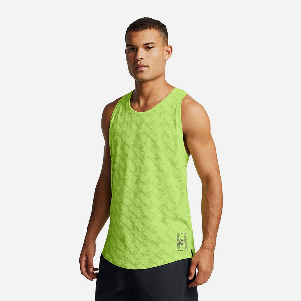 Áo Ba Lỗ Nam Under Armour Run Anywhere Singlet - Xanh Lá