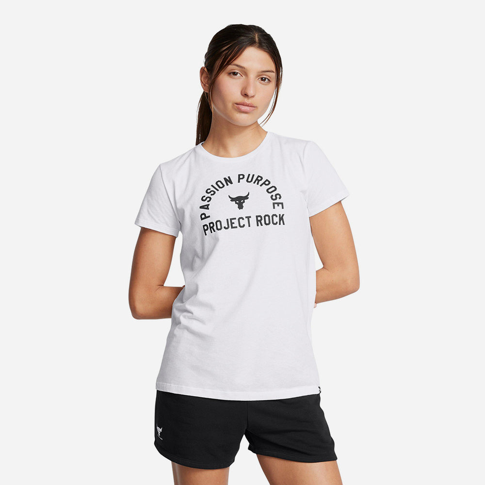 Áo Thun Tay Ngắn Nữ Under Armour Project Rock Payoff Short Sleeve - Supersports Vietnam