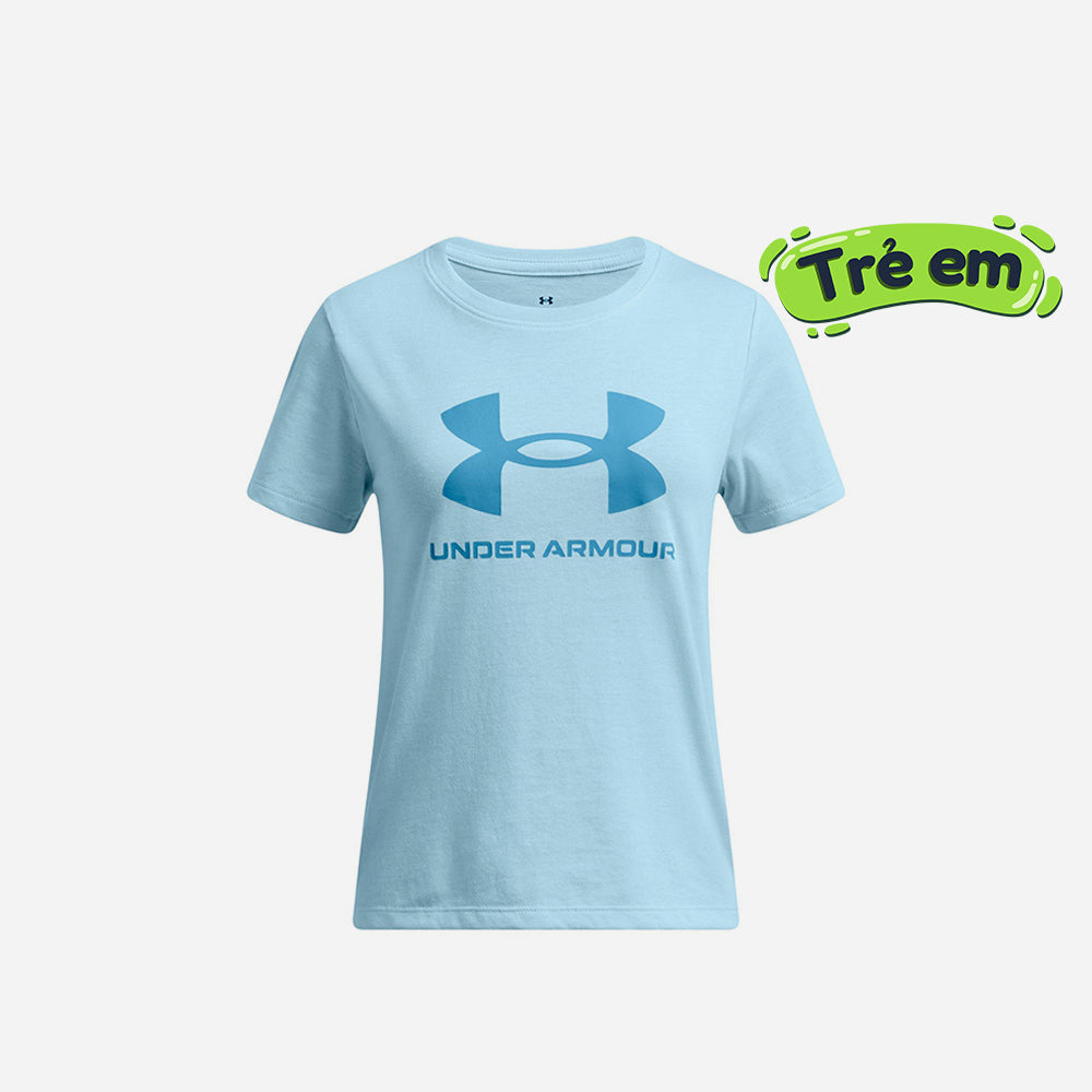 Áo Thun Bé Gái Under Armour Big Logo Short Sleevs - Supersports Vietnam