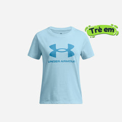 Áo Thun Bé Gái Under Armour Big Logo Short Sleevs - Supersports Vietnam