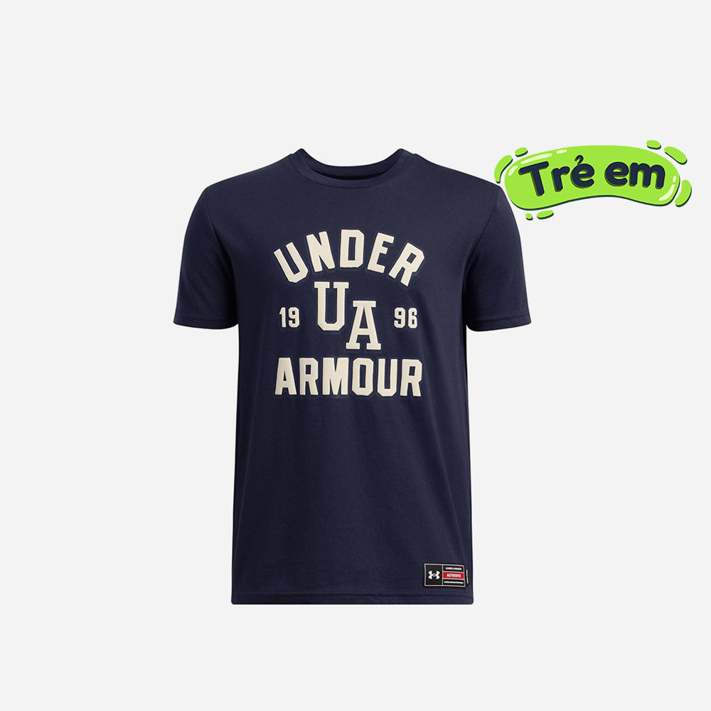 Áo Thun Tay Ngắn Bé Trai Under Armour Varsity Logo Short Sleeve - Supersports Vietnam