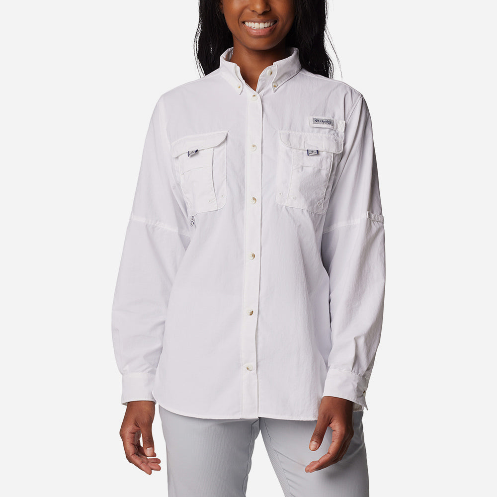 Áo Sơ Mi Tay Dài Nữ Columbia Womens Bahama™ - Trắng - Supersports Vietnam