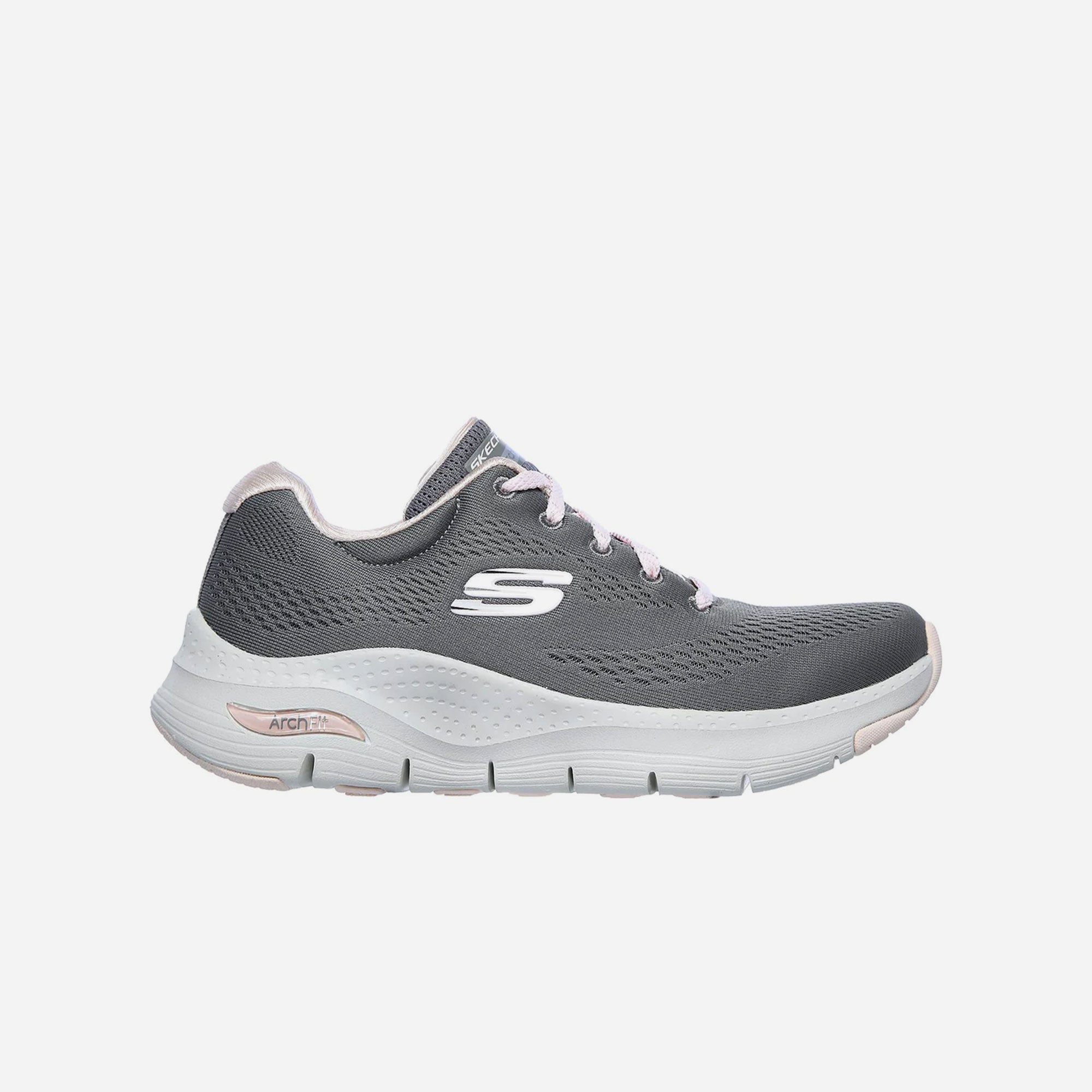 Giày Sneaker Nữ Skechers Arch Fit - Xám - Supersports Vietnam