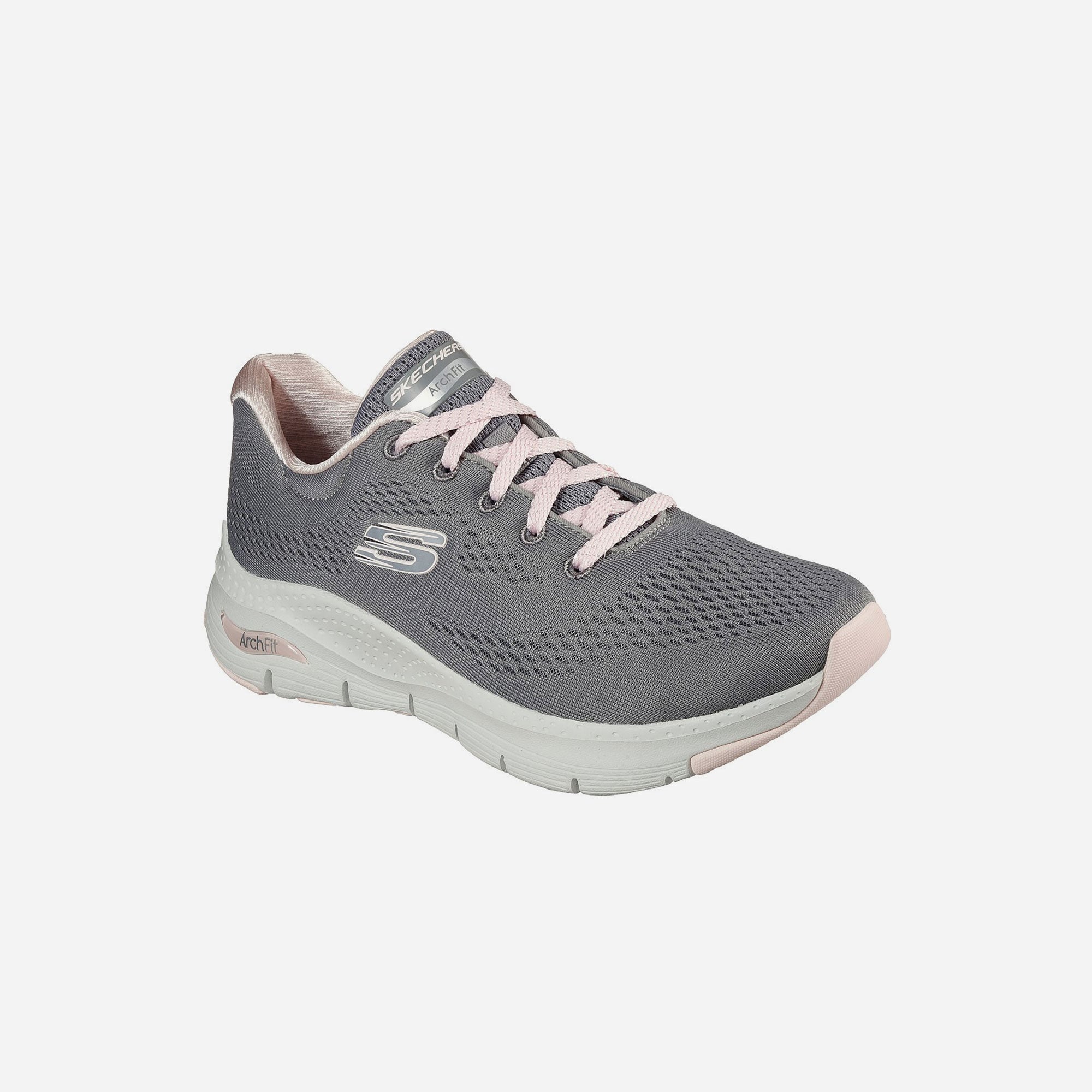 Giày Sneaker Nữ Skechers Arch Fit - Xám - Supersports Vietnam