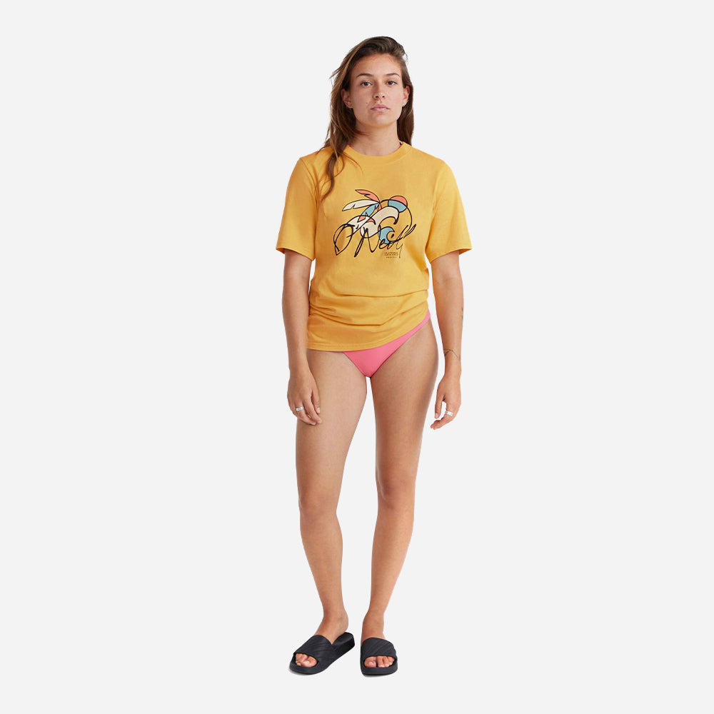 Áo Thun Nữ O'Neill Luano Graphic - Vàng - Supersports Vietnam