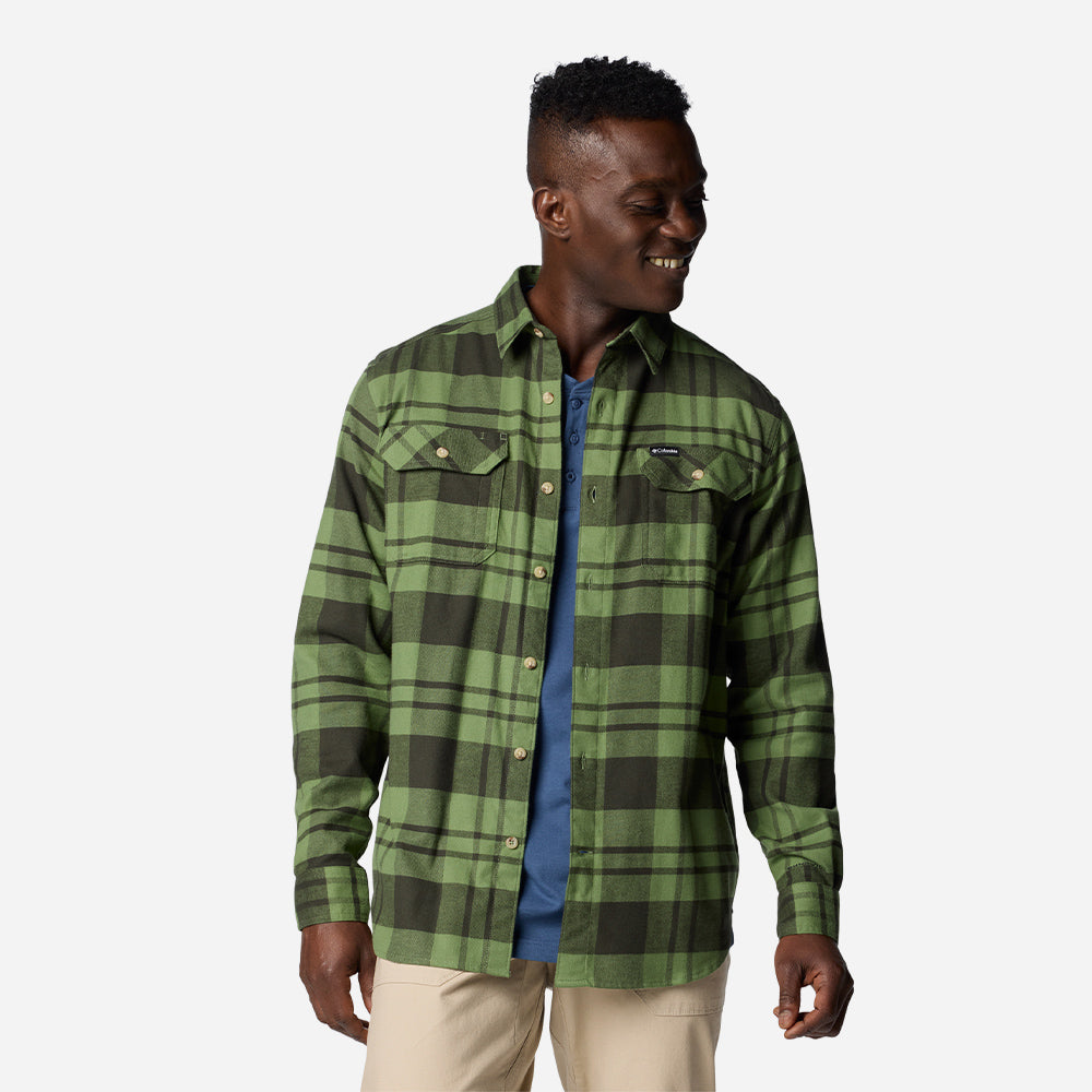 Áo Sơ Mi Tay Dài Nam Columbia Flare Gun™ Stretch Flannel - Xanh Lá - Supersports Vietnam