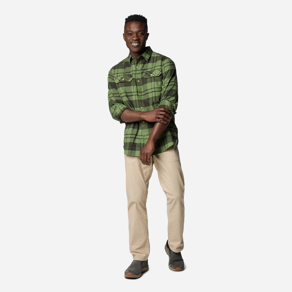 Áo Sơ Mi Tay Dài Nam Columbia Flare Gun™ Stretch Flannel - Xanh Lá - Supersports Vietnam