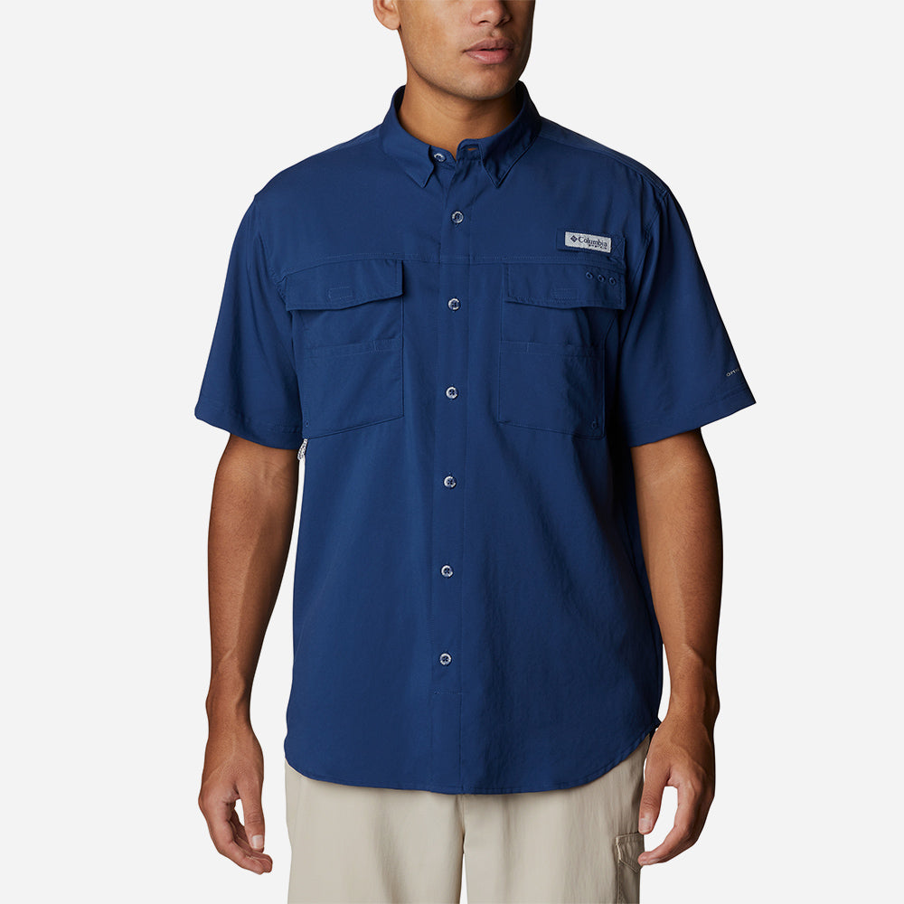 Áo Sơ Mi Ngắn Tay Nam Columbia Pfg Blood And Guts™ Iv Woven - Xanh Dương - Supersports Vietnam