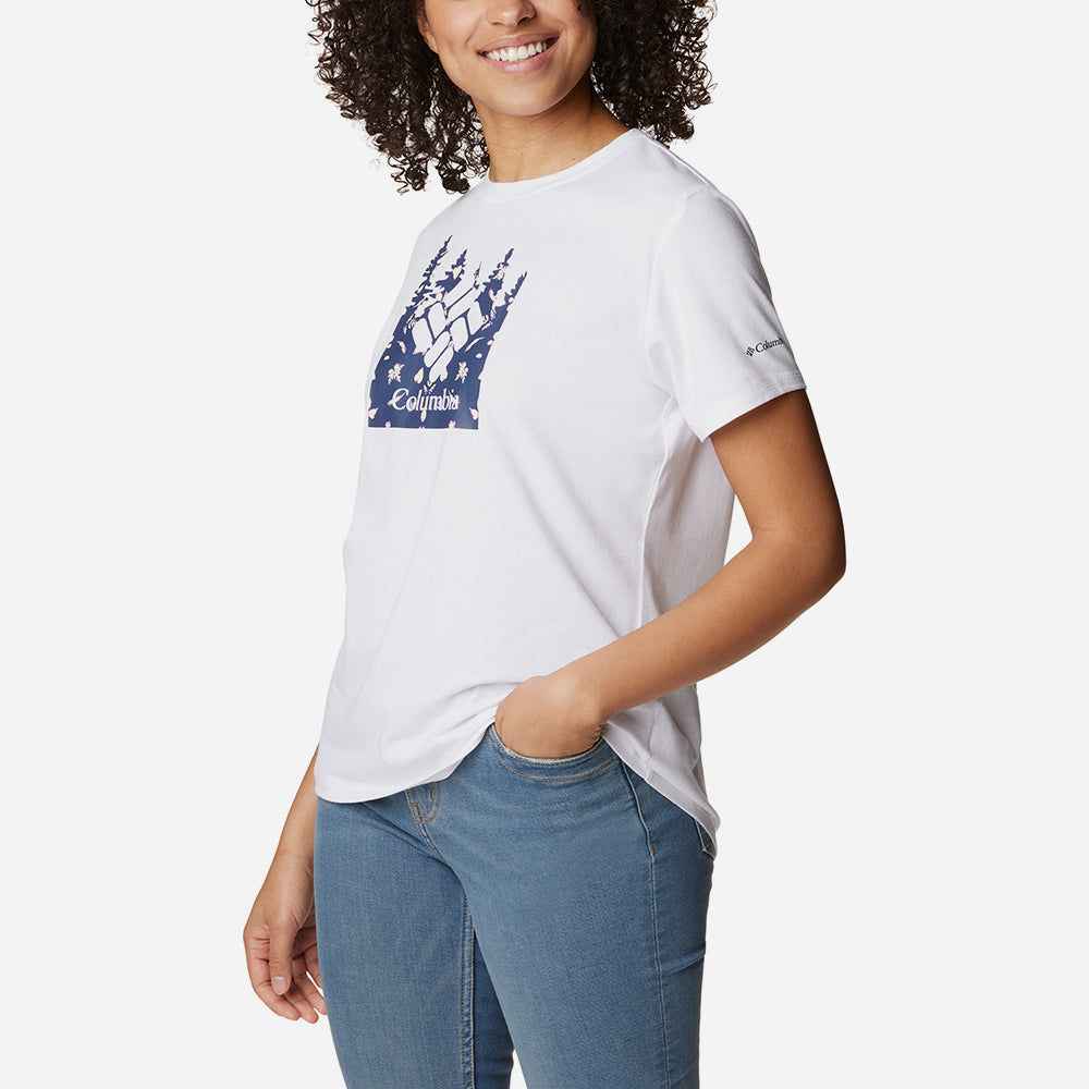 Áo Thun Nữ Columbia Sun Trek™ - Trắng - Supersports Vietnam