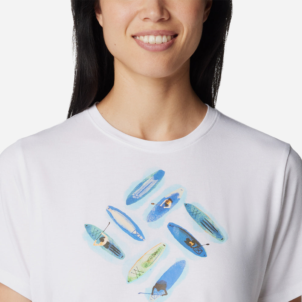 Áo Thun Nữ Columbia Sun Trek™ Graphic - Trắng - Supersports Vietnam