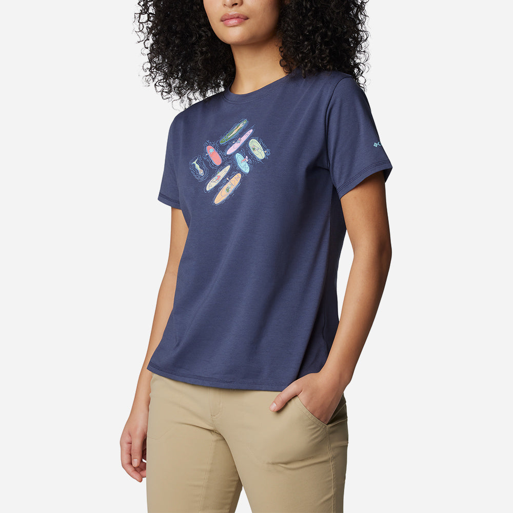 Áo Thun Nữ Columbia Sun Trek™ Graphic - Tím - Supersports Vietnam
