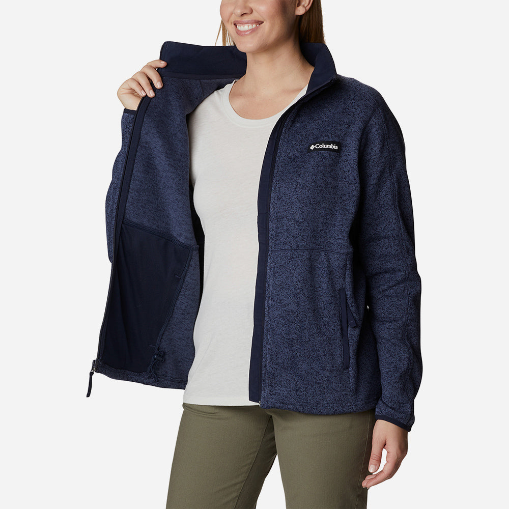 Áo Khoác Nữ Columbia W Sweater Weather™ Full Zip - Xanh Navy - Supersports Vietnam