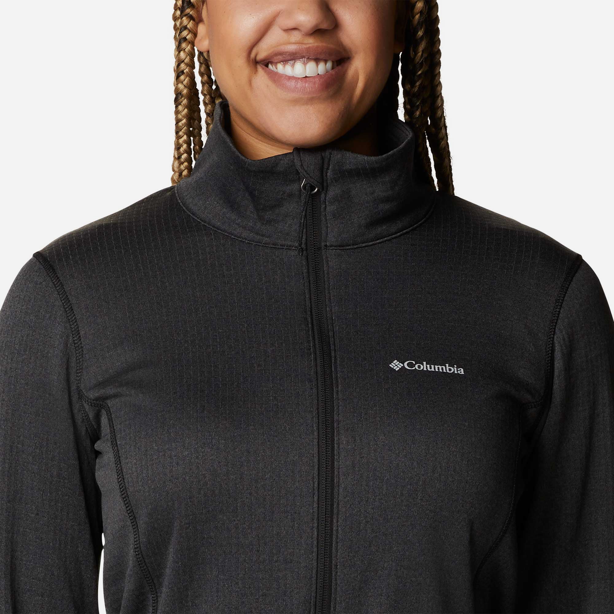 Áo Khoác Nhanh Khô Nữ Columbia W Park View™ Grid Fleece Full Zip - Đen - Supersports Vietnam