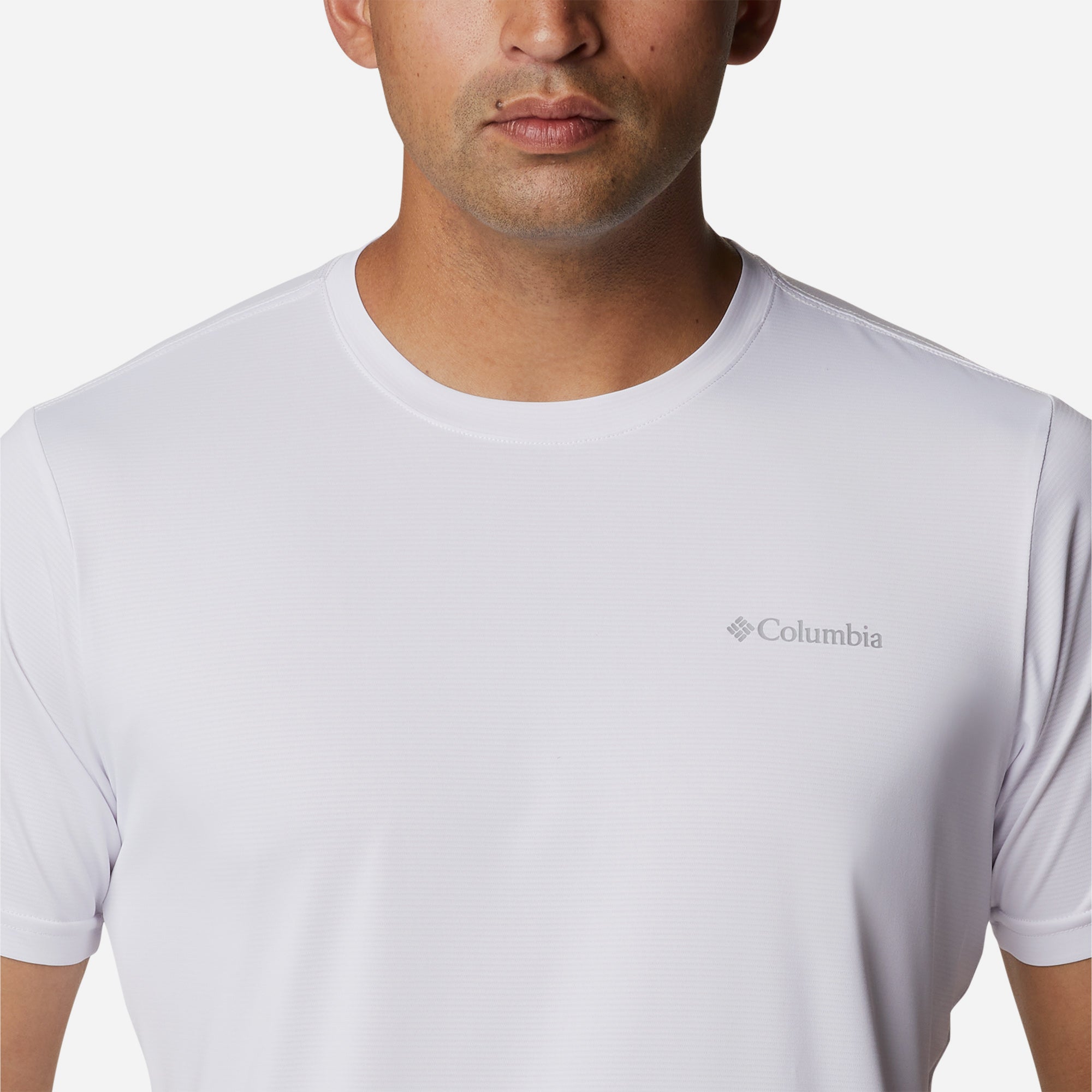 Áo Thun Ngắn Tay Nhanh Khô Nam Columbia Hike™ Crew - Trắng - Supersports Vietnam