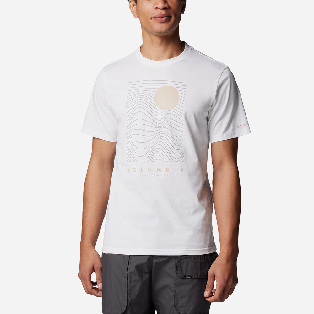 Áo Thun Nam Columbia Csc™ Seasonal Logo - Trắng - Supersports Vietnam