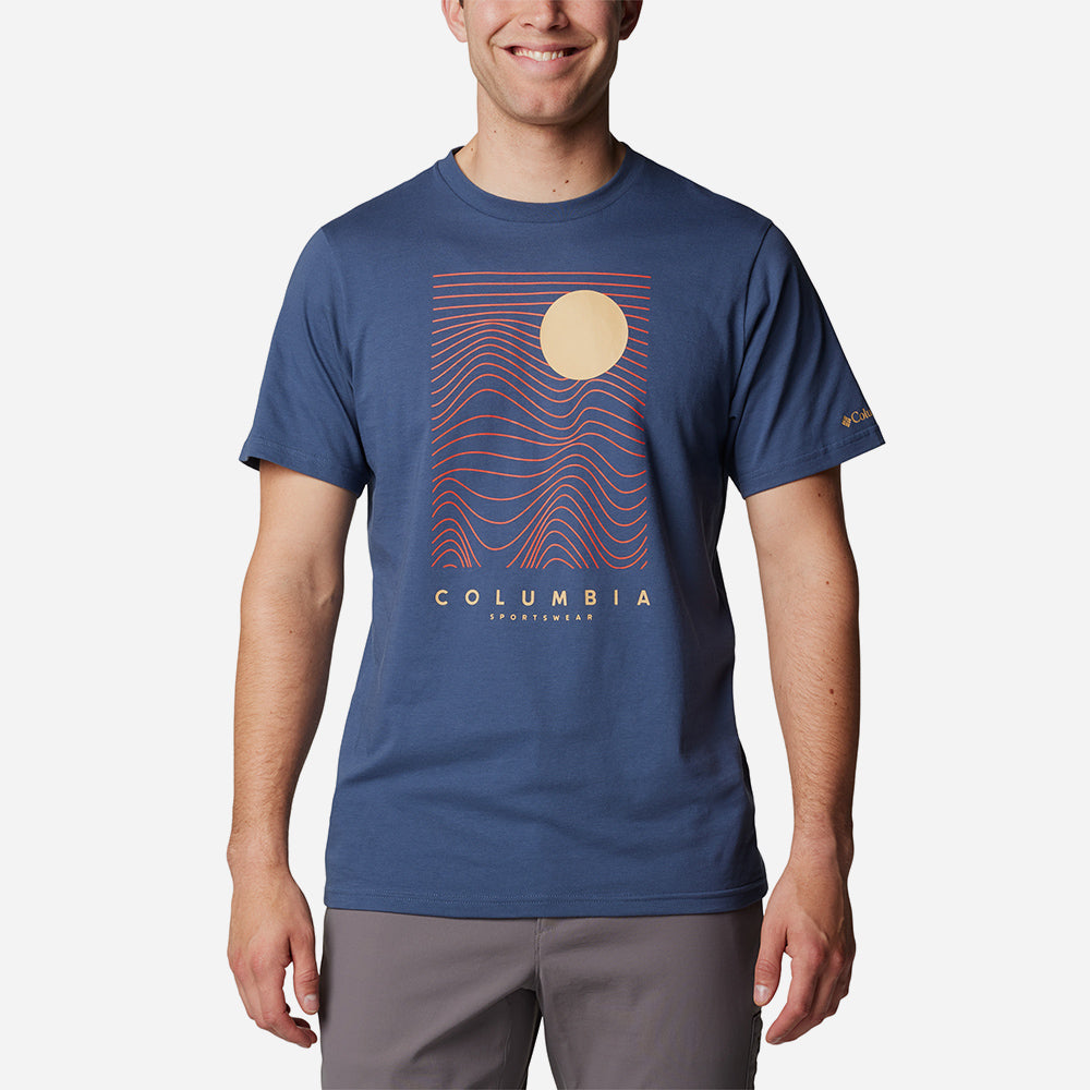 Áo Thun Nam Columbia Csc™ Seasonal Logo - Xanh Dương - Supersports Vietnam
