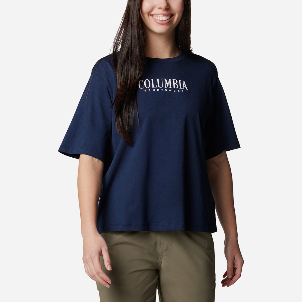 Áo Thun Nữ Columbia North Cascades™ Relaxed - Xanh Navy - Supersports Vietnam