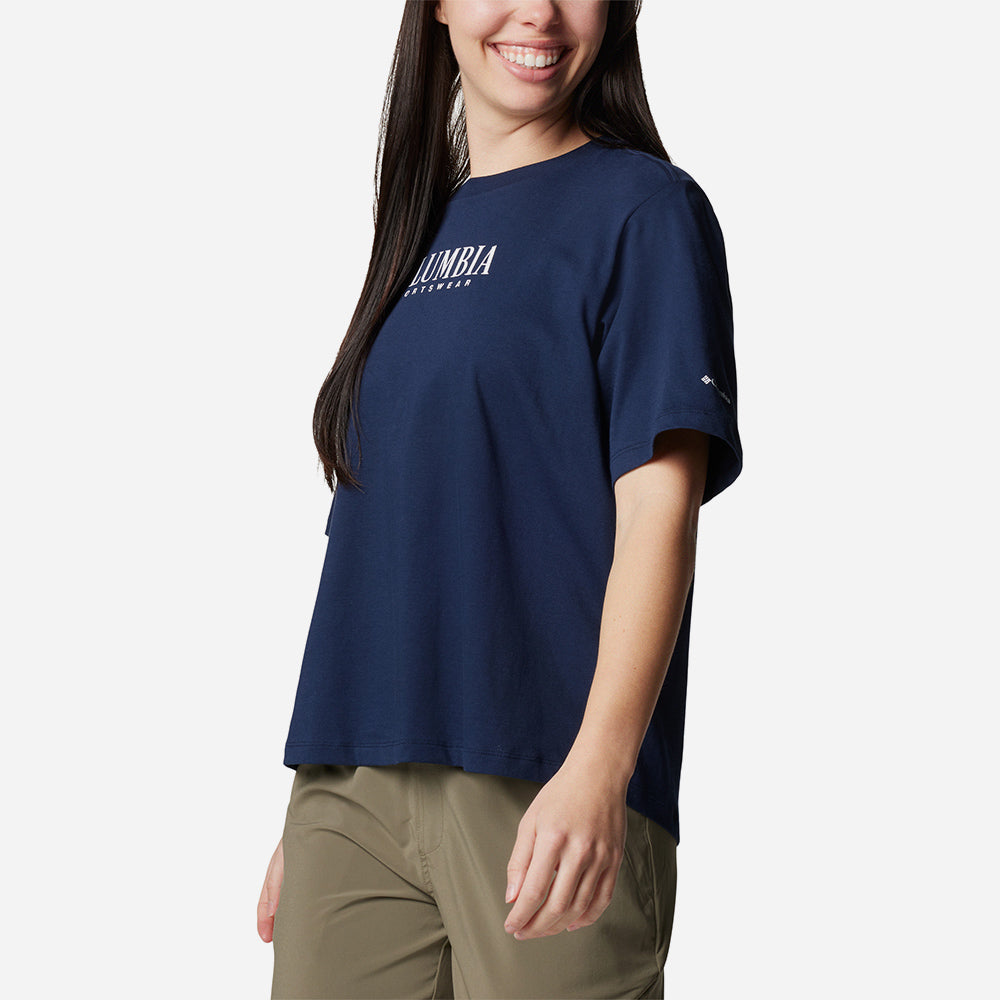 Áo Thun Nữ Columbia North Cascades™ Relaxed - Xanh Navy - Supersports Vietnam
