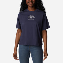 Áo Thun Ngắn Tay Nữ Columbia North Cascades™ Relaxed - Xanh Navy - Supersports Vietnam