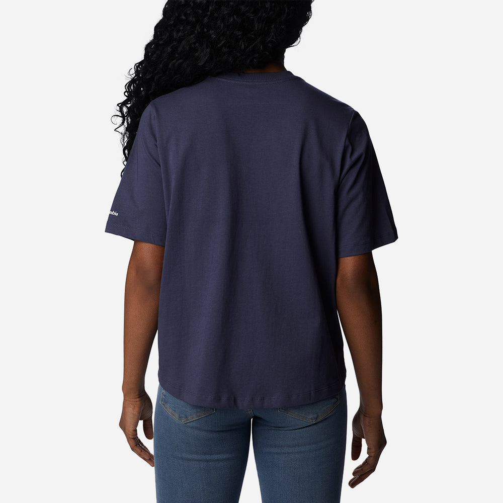 Áo Thun Ngắn Tay Nữ Columbia North Cascades™ Relaxed - Xanh Navy - Supersports Vietnam
