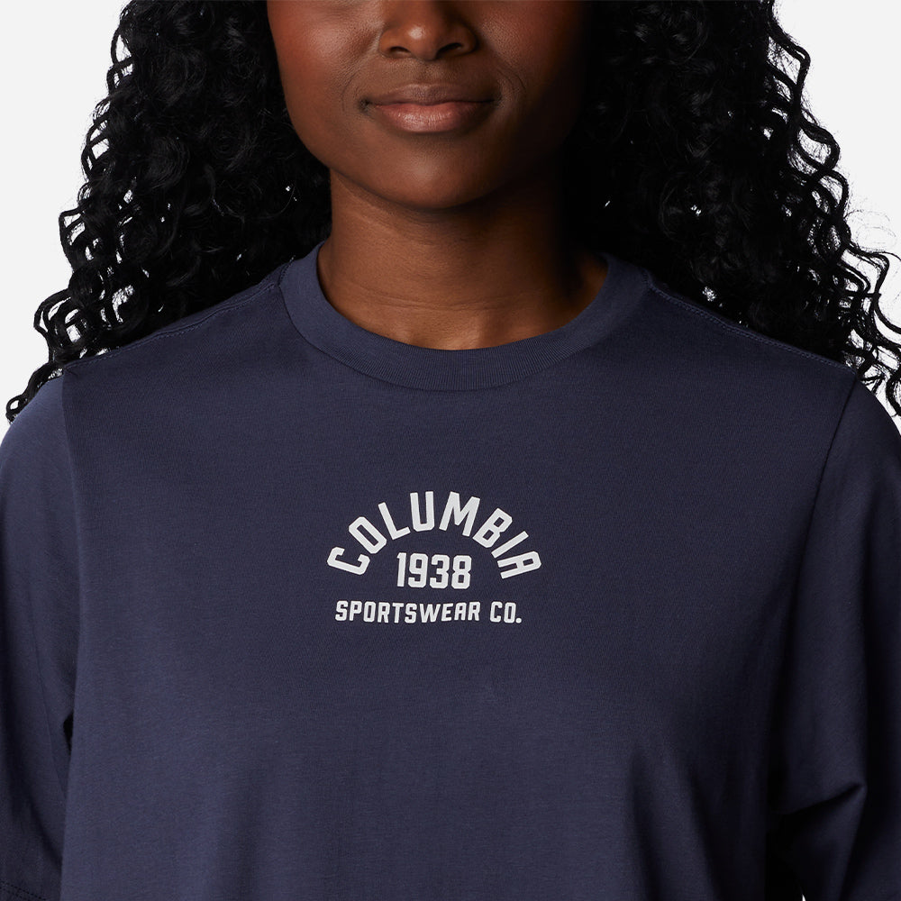 Áo Thun Ngắn Tay Nữ Columbia North Cascades™ Relaxed - Xanh Navy - Supersports Vietnam