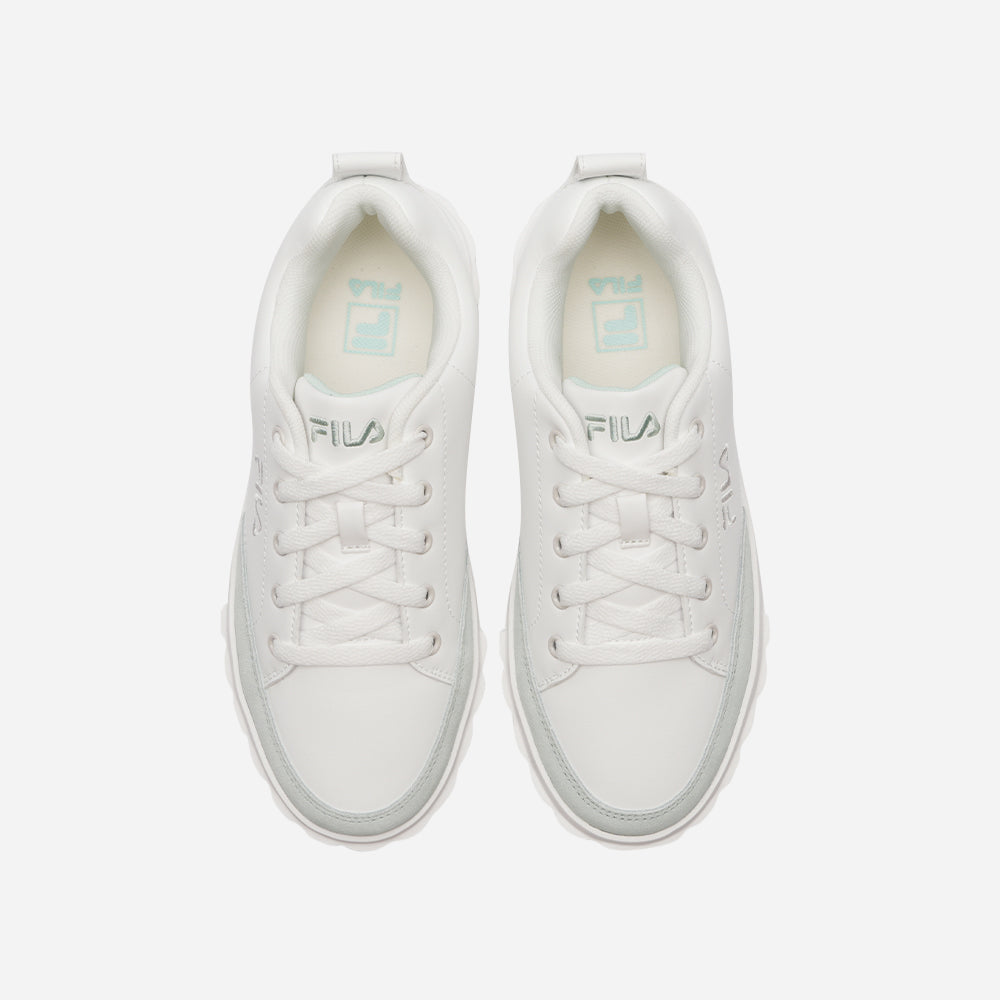 Giày Sneaker Unisex Fila Sand Blast Lite Syn - Trắng - Supersports Vietnam