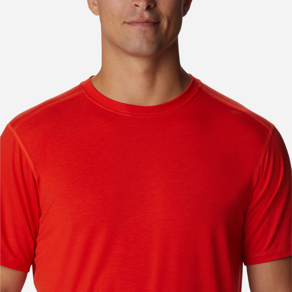 Áo Thun Ngắn Tay Nam Columbia Endless Trail™ Running Tech - Đỏ - Supersports Vietnam