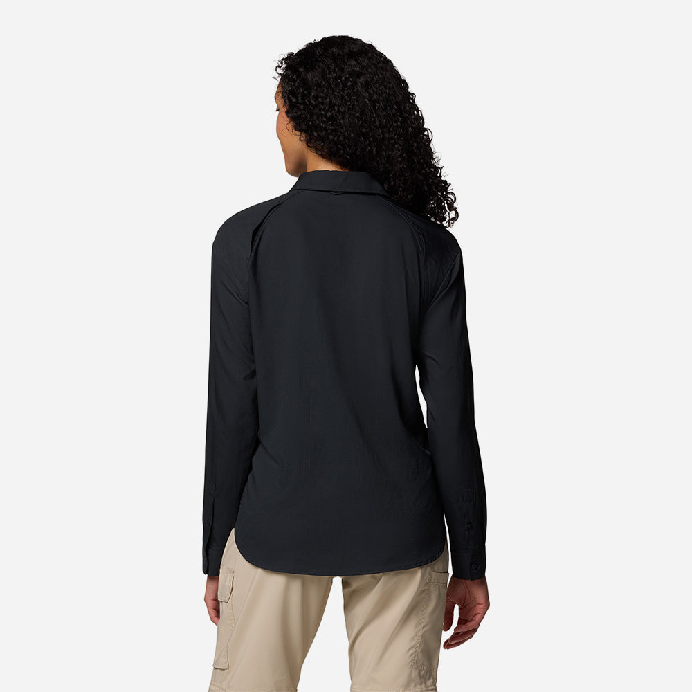 Áo Sơ Mi Dài Tay Nữ Columbia Silver Ridge Utility™ Long Sleeve - Đen - Supersports Vietnam